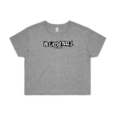 Slowboi Crop Top - White Thumbnail