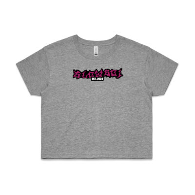 Slowboi Crop Top - Pink Thumbnail